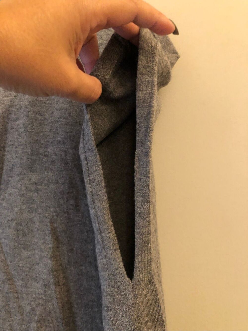 Nwt Kerisma Assymetrical Long Poncho Sweater Dress S/M Layering Angora Modern Co — image 7 of 8